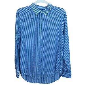 RAILS Stripped Button Long Sleeve Down Sz S